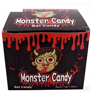 Caramelos <span class=keywords><strong>de</strong></span> gel monstruosos <span class=keywords><strong>de</strong></span> Halloween al por mayor, 15g, diseño <span class=keywords><strong>de</strong></span> ojos y lenguas espeluznantes, dulces a granel para fiestas <span class=keywords><strong>de</strong></span> Halloween - Product Image 5