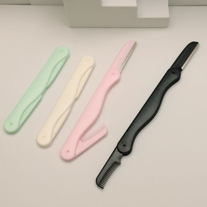 Rasoir à sourcils 2 en 1 avec peigne, lame micro-maille, rasoir pour l'épilation du visage, outil de dermaplaning pour femmes, usage quotidien - Product Image 2