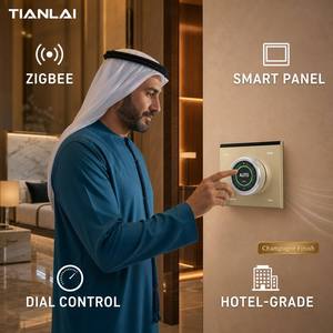 Thermostat Tuya Zigbee Tianlai TL-X6-T1, interrupteur mural, contrôle double mode climatisation et chauffage au sol, boîtier 86 pour maison intelligente - Product Image 5