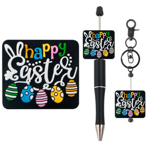 Nueva venta al por mayor sin BPA fácil <span class=keywords><strong>de</strong></span> atar bebé DIY collar pulsera <span class=keywords><strong>Bad</strong></span> <span class=keywords><strong>Bunny</strong></span> personaje encantos Pascua Focal cuentas para bolígrafos - Product Image 4