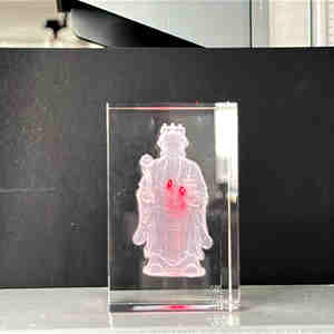 Mini machine de gravure et de marquage laser UV portable de table pour cristal, verre, plastique, métal, céramique 2D et 3D - Product Image 4