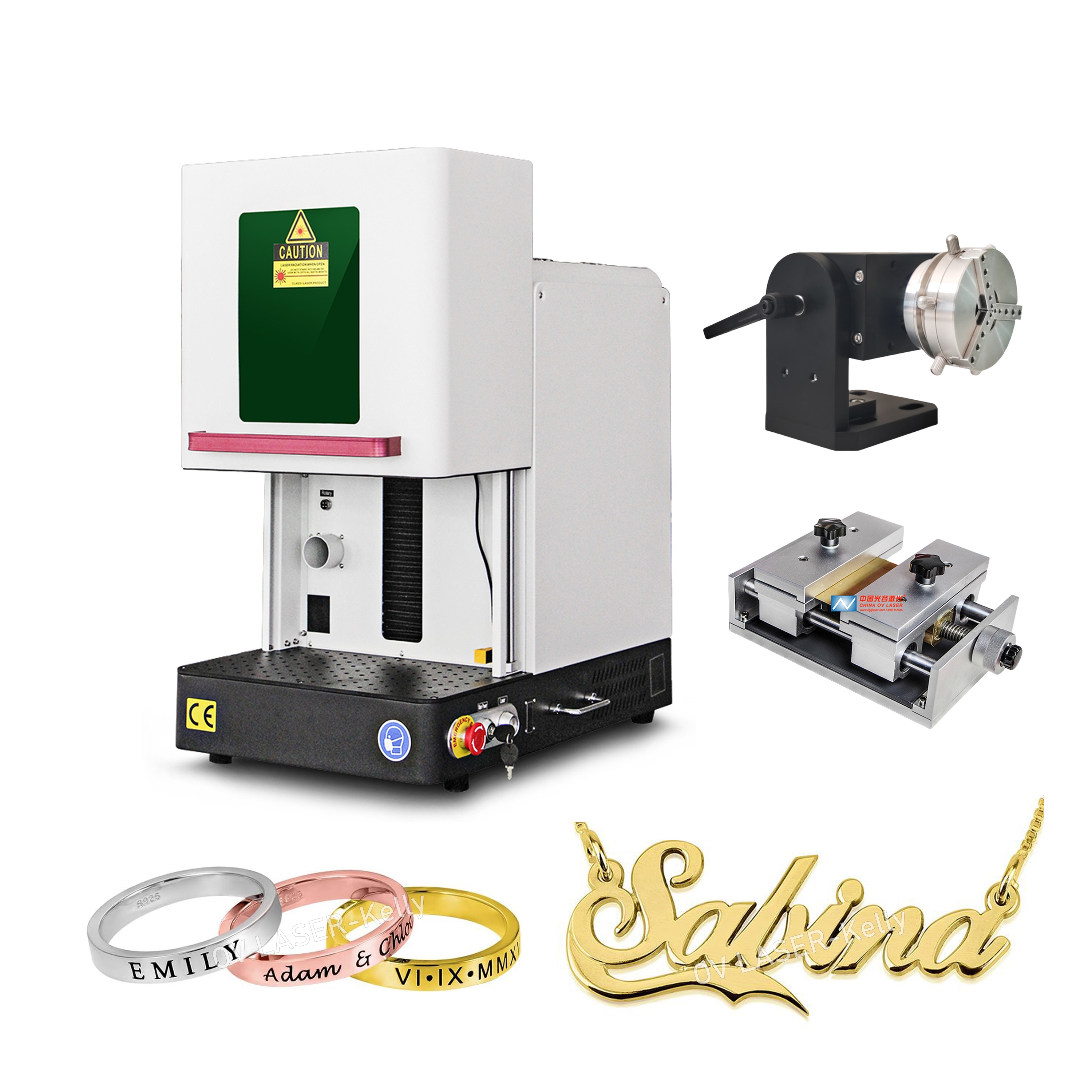 Best Selling Name Necklace Making Machine Fiber Laser 3D Engraving