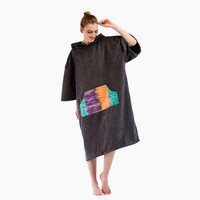 Robe de Surf en coton éponge épais absorbant avec capuche, meilleur Poncho de plage à capuche pour adulte