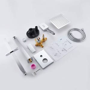 ชุดฝักบัวแบบฝังพร้อมระบบก๊อกน้ำแบบเลื่อนซ่อน พร้อมชุดอุปกรณ์ตกแต่งฝักบัวในตัว และวาล์วปรับสมดุลแรงดัน - Product Image 6