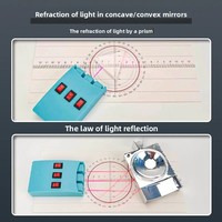 Complete Set Physical Optics Experimental Equipment for Junior High School Grades 8 9 Light Reflection/Refraction Pinhole Convex