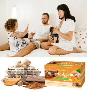 ถุงชาขิงขมิ้นออร์แกนิกรสสมุนไพรสดสำหรับเครื่องดื่มเพื่อสุขภาพลดน้ำหนักตามสั่ง - Product Image 4