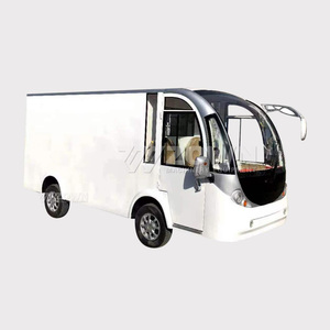 Bus électrique semi-fermé pour visites touristiques avec fenêtres flexibles, véhicule utilitaire pour parcs et transport de marchandises - Product Image 6