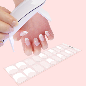 Huizi Gel UV Style Français Produit de Beauté pour Ongles Vente en Gros Nouveaux Autocollants d'Ongles en Gel UV Semi-Durcis Wraps d'Ongles en Gel - Product Image 1
