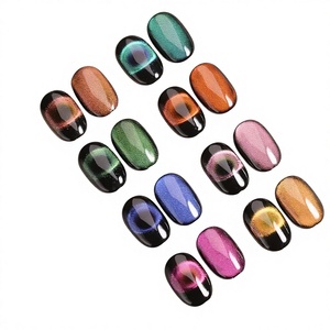 กาวติดเล็บลายตาแมว ชุดเล็ก ชุดใหญ่ รวมกาวทาเล็บลายดรีมกาแล็กซี่ สปาร์ แคทอาย และกาวทาเล็บแบบแฟลชเฟรนช์ - Product Image 1