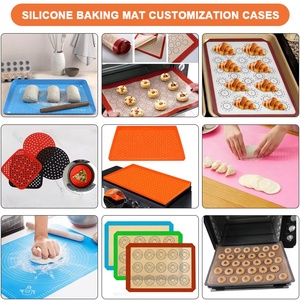 Custom Logo Pattern Printing <b>Silicone</b> Baking <b>Mat</b> Non-Stick & BPA-Free Food Grade Dough Rolling <b>Mat</b> Baking & Pastry Tool - Product Image 3