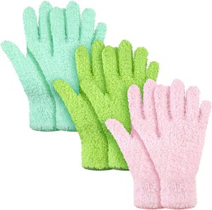 Gants de bain en éponge écologiques à cinq doigts double face H8, brosse de douche, SPA, massage, éliminateur de peaux mortes, exfoliant corporel - Product Image 2