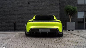 Pour Porsche pour Taycan Kit à corps large en fibre de carbone de style PD avec diffuseur de lèvre avant Spoiler jupe latérale passage de roue-état neuf - Product Image 4