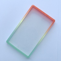 Protection de carte gradée transparente JO-TC-09 en TPU brillant et mat avec plaque PC