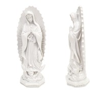 Statue en résine Notre-Dame de Guadalupe, dégradé rose, Vierge Marie, pour décoration de table de salon, cadeau religieux