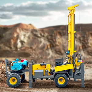 Macchina Perforatrice Portatile per Pozzi d'Acqua con Sistema Idraulico a Ruote Diesel, 300M, Perforazione Rapida e Profonda di Roccia, Flessibile e Mobile - Product Image 4