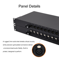 Convertisseur audio fibre optique XLR 8 canaux, montage en rack, SC/FC monomode/multimode, audio XLR sur fibre pour studios d'enregistrement