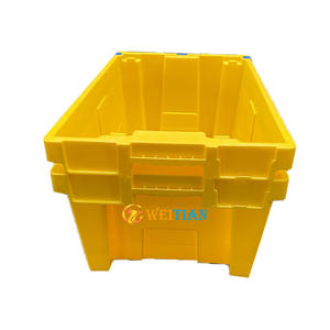 Boîte de rangement en plastique industriel fourre-tout Euro, bacs à <span class=keywords><strong>poisson</strong></span> pour la logistique, le <span class=keywords><strong>Transport</strong></span>, boîte mobile en plastique - Product Image 2