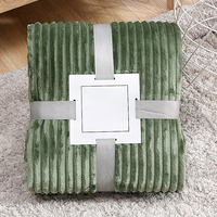 Plaid en flanelle Amity, couverture de canapé, couverture de yoga unie en flanelle, couverture de voyage douce, vente en gros