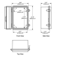 Boîtier Électrique Étanche Professionnel IP67 Résistant aux Chocs IK10 Ignifuge UL94-V0 en PC ABS Boîte de Jonction CB CE