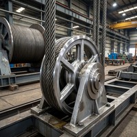 Poulie à câble en acier inoxydable forgé sur mesure, nouvelle conception d'usine, pour machines minières, grues et élévateurs