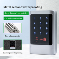 Panel de Control de Acceso Autónomo a Prueba de Agua, de Aleación de Zinc y ABS, con Pantalla Táctil, Códigos, Lector de Tarjetas RFID, 4000 Usuarios, 13.56MHz, 125kHz, Wiegand