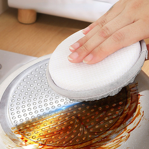 FF5715 Tampons à récurer en fil d'acier alvéolé, éponges à vaisselle anti-rayures, éponges de cuisine double face en <span class=keywords><strong>laine</strong></span> d'acier - Product Image 4