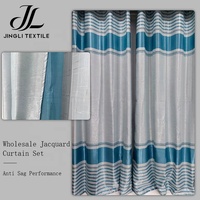 Rideau occultant épais 100 % polyester jacquard à œillets, motif géométrique abstrait, écologique, haute densité, pour fenêtre, idéal pour les températures chaudes