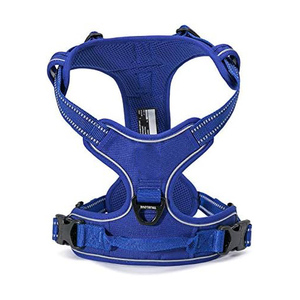 Manufacturer Wholesale Luxury Multi-colors Breathable Reflective Polyester <b>Dog</b> Harness with <b>Leash</b> Set - Product Image 3
