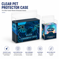 Boîte de protection en plastique PET transparente pour boîte de boosters Pokémon ETB, boîte de protection pour cartes à collectionner TCG, emballage pour collectionneur
