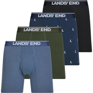 Calzoncillos bóxer FOXA para hombre, de algodón elástico, paquete de 4, cintura media, ropa interior transpirable para hombre - Product Image 5