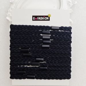 12 Uds. Lazos para el pelo para hombre, grandes, trenzados, duraderos, para hombres de pelo largo, BunThick Black Pony Tails Ties para mujeres y <span class=keywords><strong>chicos</strong></span> - Product Image 4