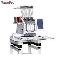 VanePro Nouvelle Machine à Broder Automatique Informatisée à Tête Unique 15 Aiguilles pour T-shirts et Casquettes avec Moteur pour Usage Domestique