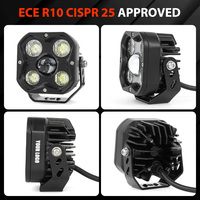 Nouvelle lampe de travail LED 40W, étanche IP68, faisceau spot et large, ECE R10 CISPR25 Classe 5 EMC, lumière de travail LED 12V 24V