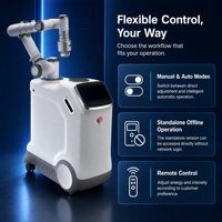 Robot de massage intelligent ZCH à tête unique avec bouton d'arrêt d'urgence, protection de sécurité multicouche et rétraction automatique pour hôtels et spas