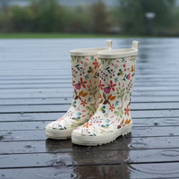 Bottes de pluie en caoutchouc antidérapantes légères et mignonnes pour enfants, personnalisées avec le logo de la marque, imperméables, vente en gros