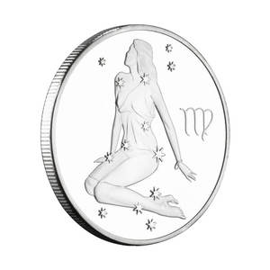 12星座乙女座お土産コインシルバーメッキコレクタブルコインロシアンダブルヘッドイーグル記念コイン - Product Image 5