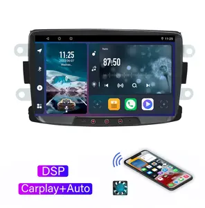 Jyt xe đa phương tiện 8 inch đơn vị đứng đầu đài phát thanh Android cho Renault Dacia Logan sandero Khăn lau bụi lodgy LADA Xray captur dokker 2012-2019