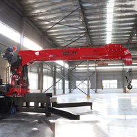 Grue à flèche hydraulique Bob-Lift au meilleur prix, grue à bras droit de 20 tonnes, manipulateur, grue mobile montée sur camion avec télécommande