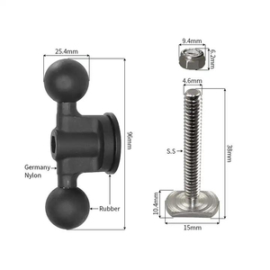 Bracket Đầu Dò Cá Finder GPS Marine cup chủ 1 inch đôi bóng núi theo dõi t Bolt Adapter Kayak núi hành động máy ảnh - Product Image 2