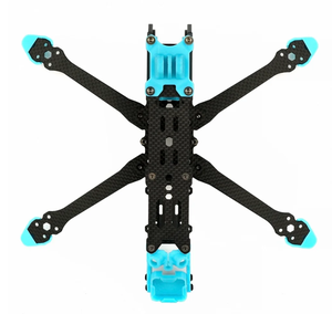 Axisflying <span class=keywords><strong>MANTA5</strong></span> 5 Zoll Carbonfaser DIY FPV Drohnen-Rahmen Squashed X Frame Kit Freestyle Cinematic Drohne - Product Image 1