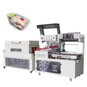 Automatic Shrink Wrap Packaging Machine Plastic Stretch Film Food Chicken Shrink Wrapping Machines Manufacturer For Sale