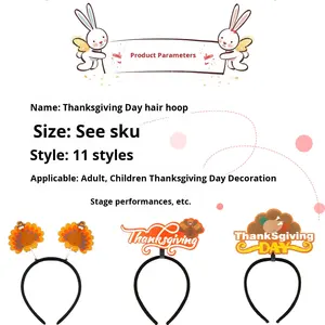 Conjunto <span class=keywords><strong>de</strong></span> diademas <span class=keywords><strong>de</strong></span> Acción <span class=keywords><strong>de</strong></span> Gracias, accesorios <span class=keywords><strong>de</strong></span> <span class=keywords><strong>disfraz</strong></span> <span class=keywords><strong>de</strong></span> fiesta <span class=keywords><strong>de</strong></span> otoño, accesorios <span class=keywords><strong>de</strong></span> vestir <span class=keywords><strong>de</strong></span> pavo, decoración <span class=keywords><strong>de</strong></span> fiestas, accesorios <span class=keywords><strong>de</strong></span> bola festiva - Product Image 3