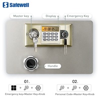 Caja Fuerte Electrónica Ignífuga Safewell FP0305E con Doble Codificación y Doble Llave para Documentos, Joyas y Objetos de Valor para el Hogar