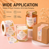Étiquettes autocollantes personnalisées en gros, résistantes à l'eau, avec colle forte, pour bouteilles, boîtes cadeaux, cosmétiques, impression de logo de marque