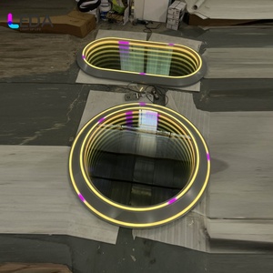 LEDA Enseigne lumineuse miroir Infinity publicitaire personnalisée avec vision 3D réaliste pour l'extérieur et l'intérieur - Product Image 6