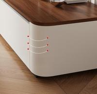 Ensemble meuble TV et table basse moderne pour salon, chambre, salle à manger, plateforme de rangement domestique en bois, couleur personnalisable, luxe léger