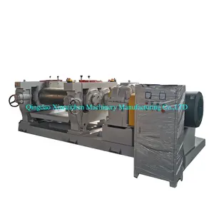 Plastic&rubber compound two roll mill machine open type rubber mixing mill with automatic rubber mixer