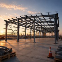 Bâtiments en acier préfabriqués de 10 000 m² pour entrepôts, hangars et locaux de travail extérieurs en métal