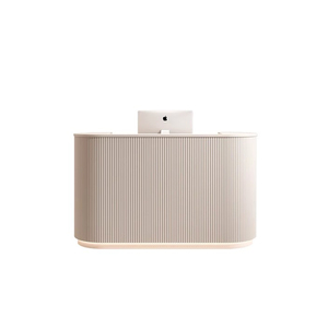 Mostrador de Recepción Curvo Moderno para Salones de Belleza, Tiendas de Ropa, Pequeños Oficinas, Hospitales, Gimnasios - <span class=keywords><strong>Material</strong></span> de Madera - Product Image 2