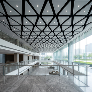 Plafond suspendu moderne blanc translucide irrégulier pour l'éclairage des centres commerciaux - Product Image 4